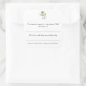 ~を称えるプレート スクエアシール (バッグ)