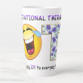 ～を笑い飛ばす カフェラテマグ (正面)