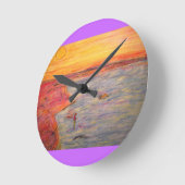 ~を結ぶ ラウンド壁時計 (傾斜)