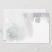 |を結婚するSnowyの冬の木山の雪 サンキューカード (裏面)