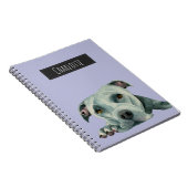 |を絵を描いているOl大きいヘッド犬はあなたの名前を加えます ノートブック (右側)