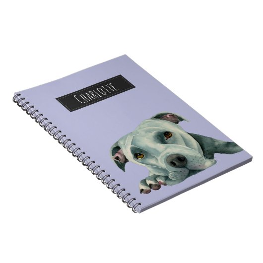 |を絵を描いているOl大きいヘッド犬はあなたの名前を加えます ノートブック (右側)