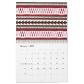 を表示するカラフル画面のクローズアップ画像 カレンダー (2月 2027)