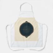 を表示する重力をテーマにしたエンブレムを説明する エプロン (正面)