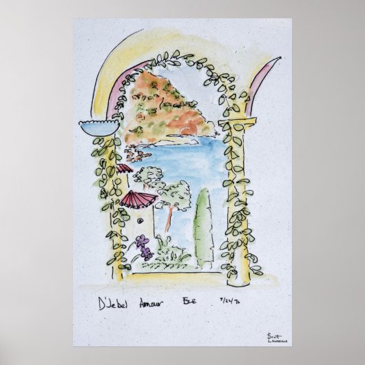 を見地中海のて | Eze（フランス） ポスター (正面)