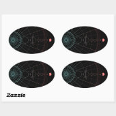 ~を超えた愛 楕円形シール (シート)