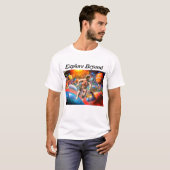 ~を超えて探索する Tシャツ (正面フル)
