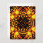 _を超える夕日 ポストカード (正面/裏面)