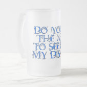 を越えて フロストグラスビールジョッキ (正面左)