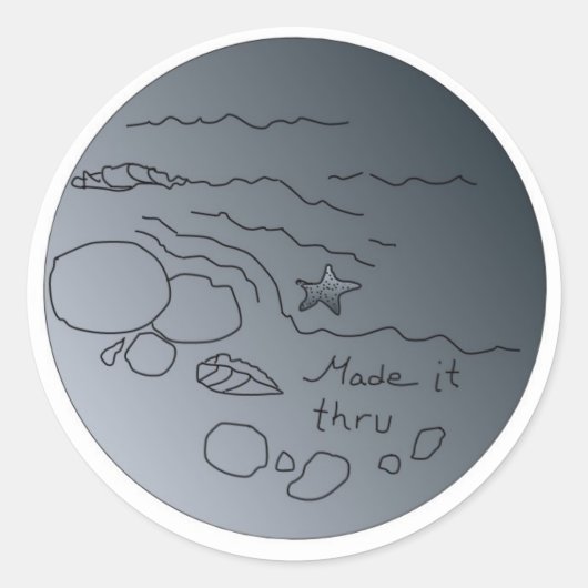 ～を通した ラウンドシール (正面)