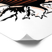 ~を通してバスケットボールの試合を行う ポスター (角)