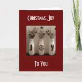 ~を通じて一年を通じて続くクリスマスの歓喜 シーズンカード (正面)