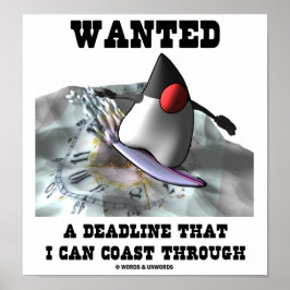 ～を通じて行ける締め切りが欲しかった ポスター