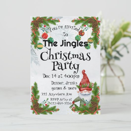 を飾る 招待状 (スタンド正面)