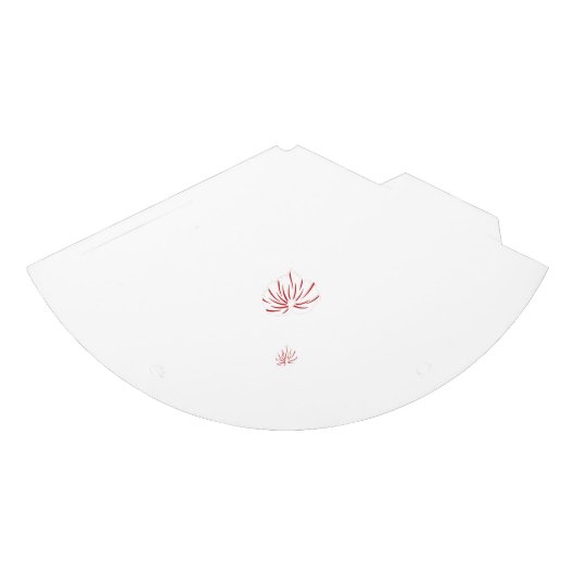 ～を鮮やか特徴とする赤と黒のフローラデザイン パーティーハット (正面)