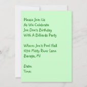 〜を……にパーティの招待状カスタマイズする 招待状 (裏面)