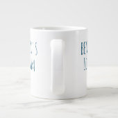 アおもしろいイスクリーム引用文ギャグの贈パーソナライズされたり物名 ジャンボコーヒーマグカップ (裏面)