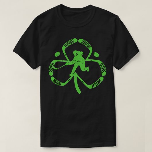 アおもしろいイスホッケースティックスSt Tシャツ (デザイン正面)