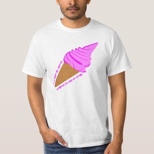 アおもしろいイスTシャ男性へツ Tシャツ (正面)