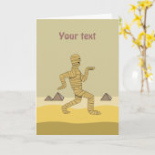 アおもしろいニメエジプトミイラミーピラミッズカスタム カード (黄色い花)