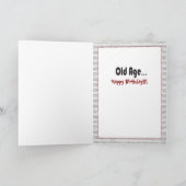 アおもしろいフリカ人漫画誕生日 カード (内部)