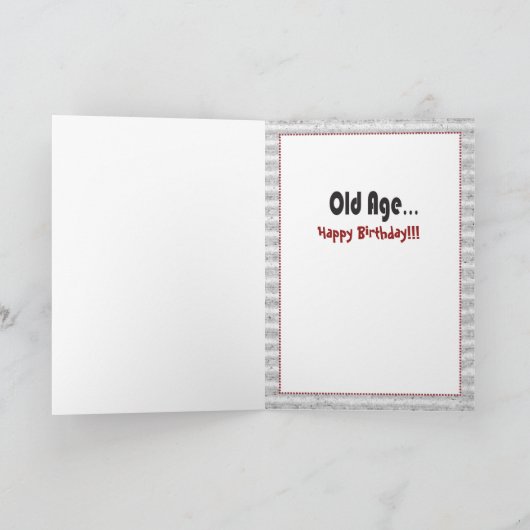 アおもしろいフリカ人漫画誕生日 カード (内部)