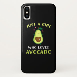 アおもしろいボカドが好きな女の子 iPhone X ケース