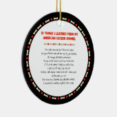 アおもしろいメリ学カン·コッカー·スパニエル犬 セラミックオーナメント (右)