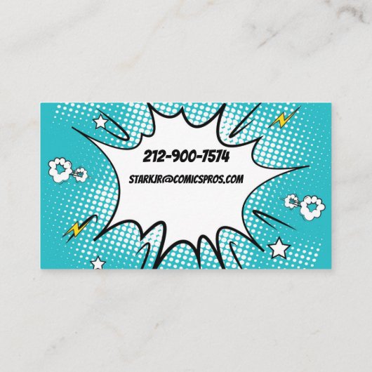 アおもしろいート漫画  名刺 (裏面)