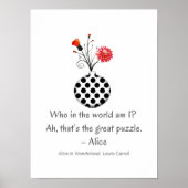 アお洒落リス引用文 ポスター (正面)