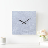 アかわいらしイスブルーの時計 スクエア壁時計 (ホーム)