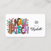 アはっきりしたフカラフルリカ米爪、 ネイル技術 名刺 (正面)