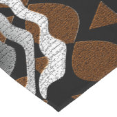 アはっきりしたフロ中心部族抽象芸術アートプリント ショートテーブルランナー (コーナー)