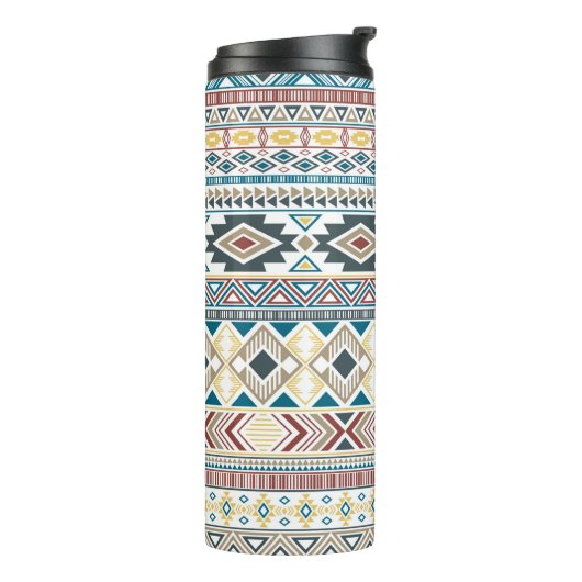 アアステカメリカインディアンの種族のモチフ タンブラー (回転左)