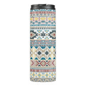 アアステカメリカインディアンの種族のモチフ タンブラー (裏面)