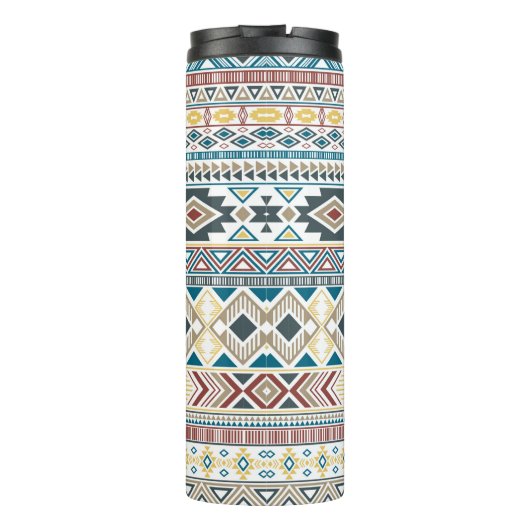 アアステカメリカインディアンの種族のモチフ タンブラー (裏面)