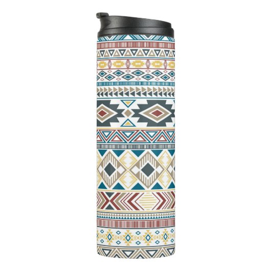 アアステカメリカインディアンの種族のモチフ タンブラー (回転右)