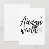 アアンガワールド 招待状 (正面/裏面)