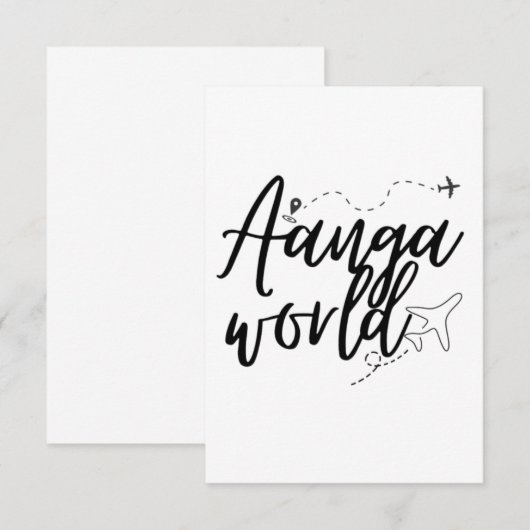 アアンガワールド 招待状 (正面/裏面)