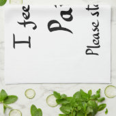 アイおもしろい感じパイン引用文ユーモアジョークスローガン キッチンタオル (折り畳み)