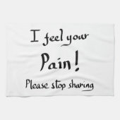 アイおもしろい感じパイン引用文ユーモアジョークスローガン キッチンタオル (横)