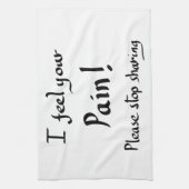 アイおもしろい感じパイン引用文ユーモアジョークスローガン キッチンタオル (縦)