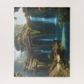 アイつるが見るバビロンの庭園 ジグソーパズル (縦)