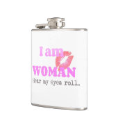 アイアおもしろいムウーマン引用文 フラスク (左)