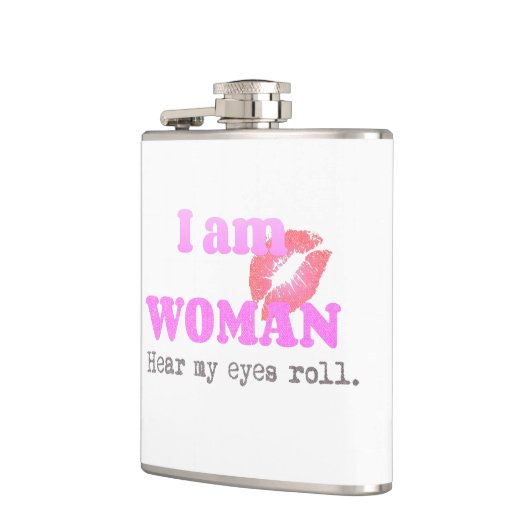 アイアおもしろいムウーマン引用文 フラスク (左)