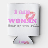 アイアおもしろいムウーマン引用文 缶クーラー (正面)