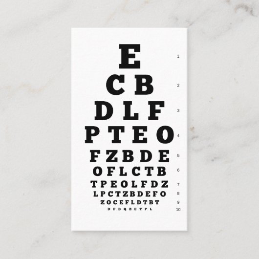 アイアイコン |ビジョンチャートの背景 名刺 (正面)