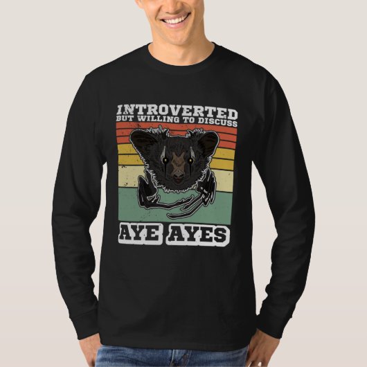 アイアイ霊長類ワオキツネネズミマダガスカル  9 Tシャツ (正面)
