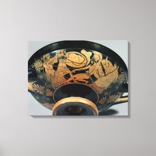 アイアス、アテナが急いだ キャンバスプリント (正面)