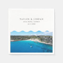 アイアナパ結婚シプロスカスタムカクテルナプキン スタンダードカクテルナプキン